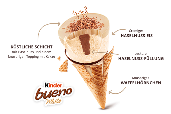 kinder bueno Eis White
