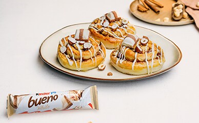 Zimtschnecken mit kinder bueno Zimtschnecken mit kinder bueno