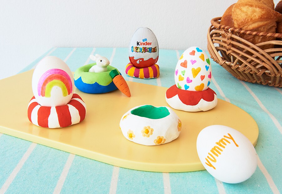 kinder Spiel und Spaß - Bastelideen - kinder Überraschung - Eierbecher - Header