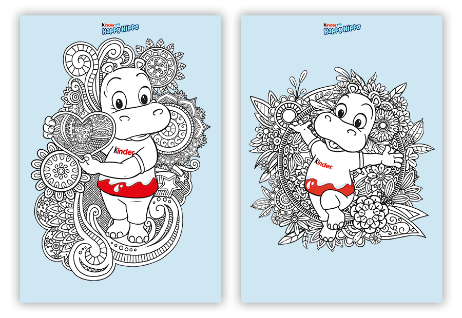 kinder Happy Hippo Familie - Lieblingsbastelideen von Happy Hippo