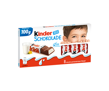 kinder Schokolade 8er Packung 100g