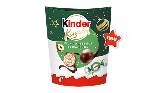 Dekoration - kinder kugeln hazelnut (90g)