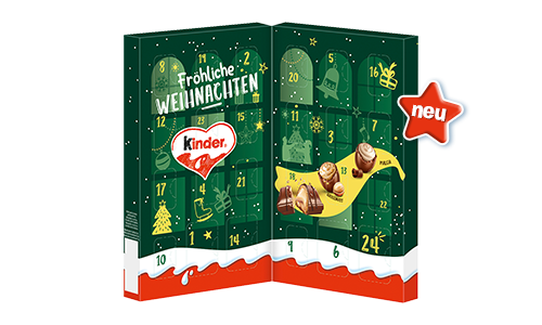 Adventskalender - kinder Mix Tisch-Adventskalender (121g)
