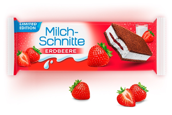 Milch-Schnitte Erdbeere