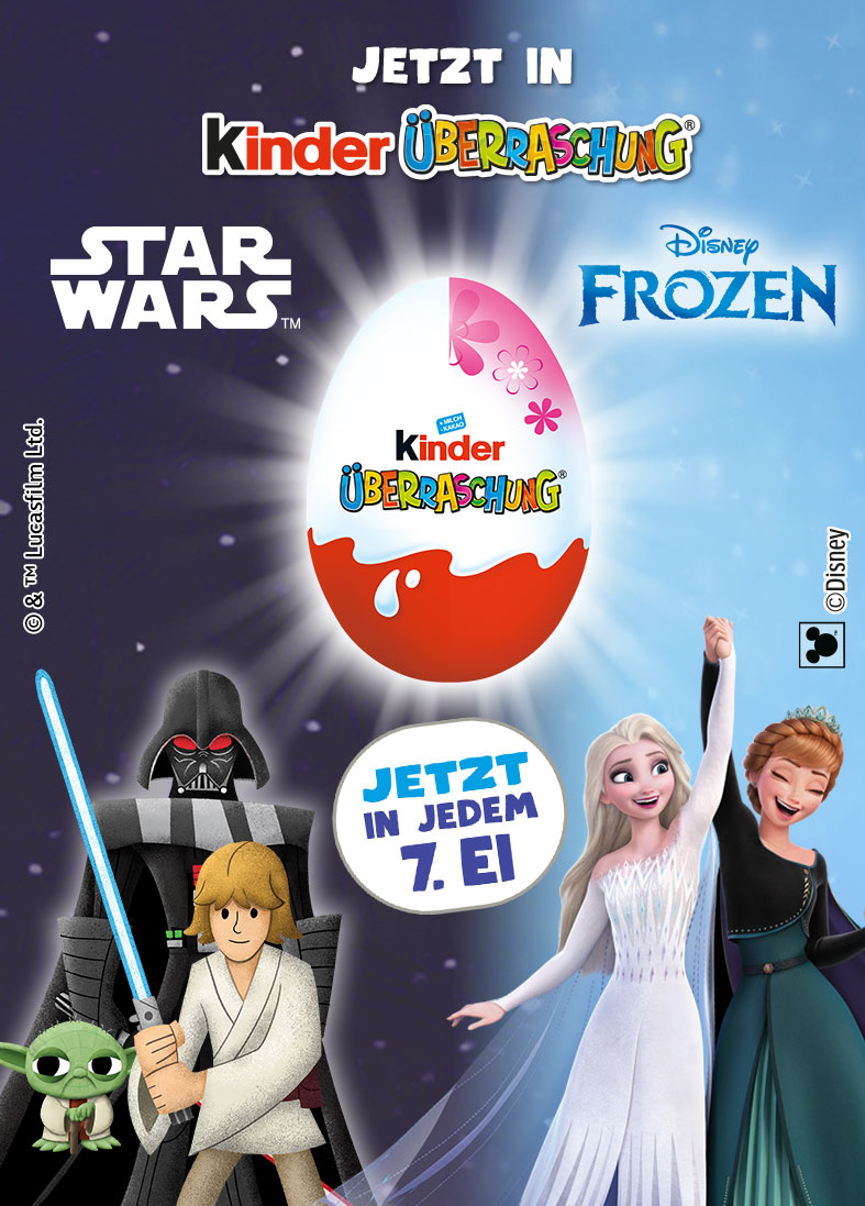 kinder Überraschung - Jetzt Star Wars™ und Disney Frozen entdecken