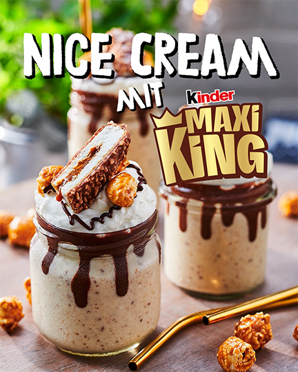 Nice Cream mit kinder Maxi King 