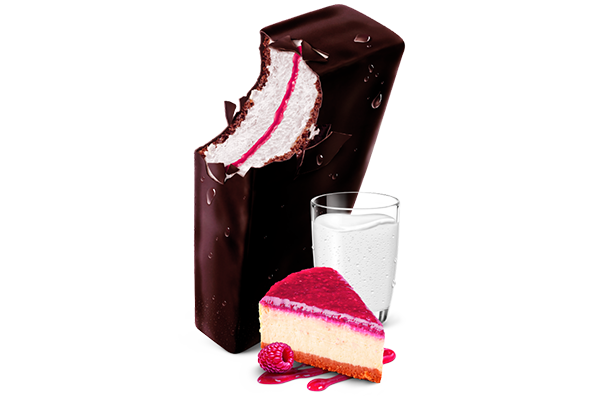 kinder Pinguí inspiriert von Himbeere Cheesecake kinder Pinguí inspiriert von Himbeere Cheesecake
