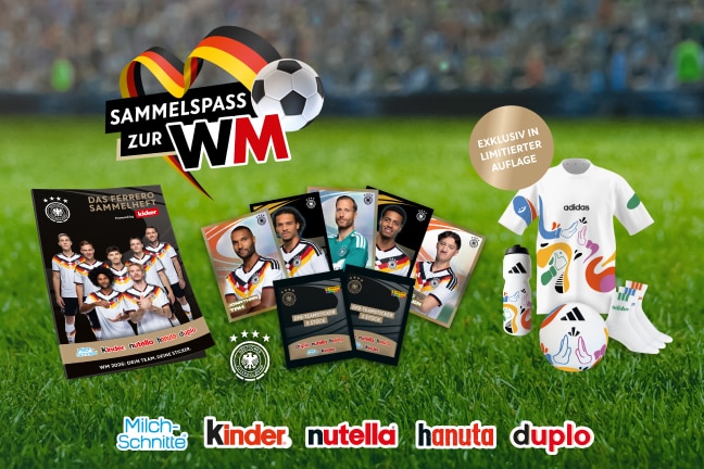 Sammelspaß zur WM: DFB-Teamsticker & adidas Prämien sichern Sammelspaß zur WM: DFB-Teamsticker & adidas Prämien sichern