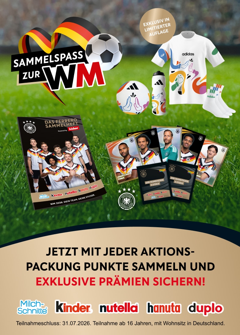 Sammelspaß zur WM: DFB-Teamsticker & adidas Prämien sichern Sammelspaß zur WM: DFB-Teamsticker & adidas Prämien sichern