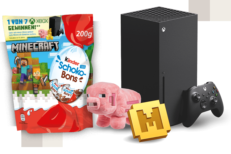 Minecraft in kinder Schoko-Bons!
