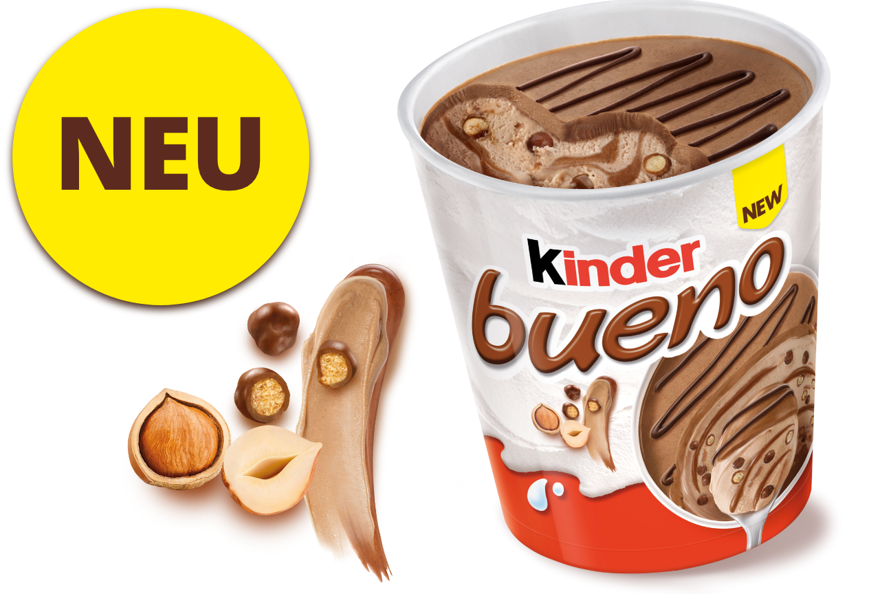 Den Geschmack von kinder bueno gibt es nun auch als Eis im Becher! Den Geschmack von kinder bueno gibt es nun auch als Eis im Becher!