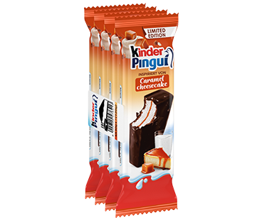 Kinder Pinguí inspiriert von Caramel Cheesecake - 4er Pack Kinder Pinguí inspiriert von Caramel Cheesecake - 4er Pack