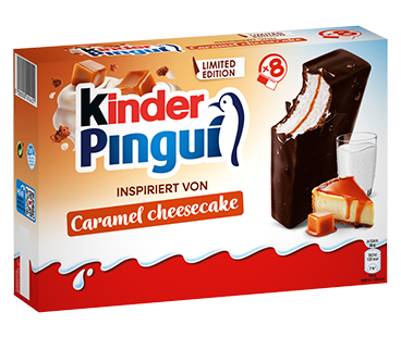 Kinder Pinguí inspiriert von Caramel Cheesecake - 8er Pack Kinder Pinguí inspiriert von Caramel Cheesecake - 8er Pack
