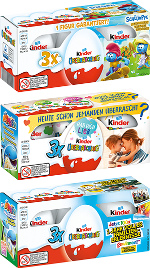 kinder Überraschung 3er Pack (3x 20g) Classic Ei