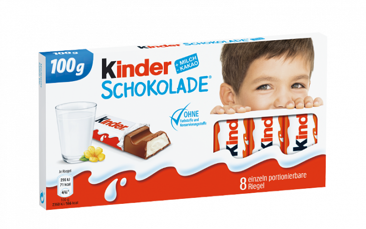 kinder Schokolade Packung