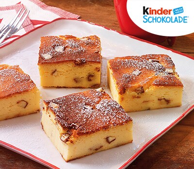 Käsekuchen mit kinder Schokolade®