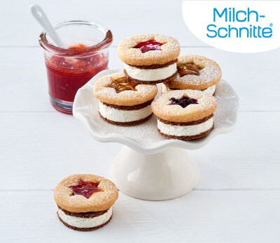 Dreierlei Milch-Schnitte® Spitzbuben