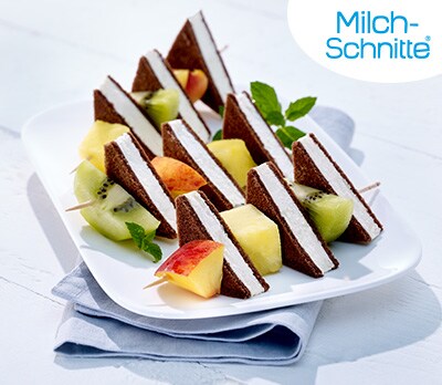 Fruchtspieße mit Milch-Schnitte®