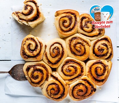 Zimtschnecken mit kinder Riegel
