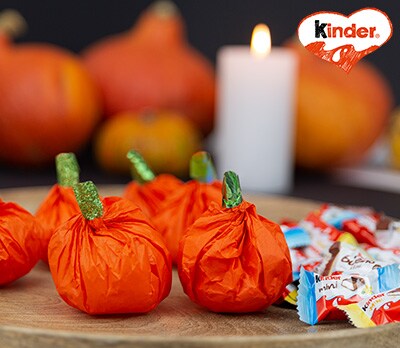 Mini Kürbisse eine Bastelidee von kinder