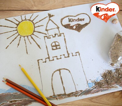 Sandburg eine Bastelidee von kinder