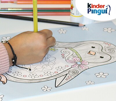 Pinguin-Ausmalbilder mit kinder Pinguí 