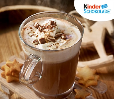 Heiße Trinkschokolade mit kinder Schokolade® Heiße Trinkschokolade mit kinder Schokolade®