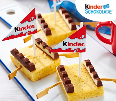 Segelboote mit kinder Schokolade®