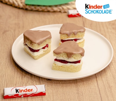 Muttertagsherzen mit kinder Schokolade Muttertagsherzen mit kinder Schokolade