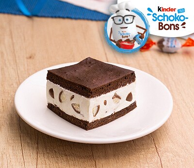 kinder Schoko-Bons - Creme-Schoko-Slices mit kinder Schoko-Bons