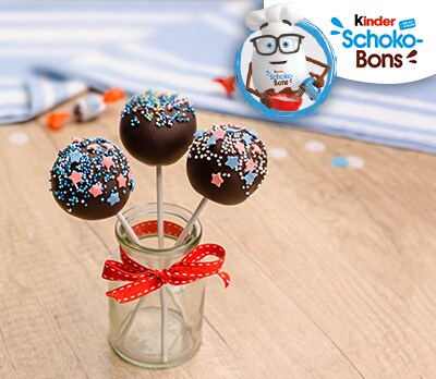 Cakepops mit kinder Schoko-Bons Cakepops mit kinder Schoko-Bons