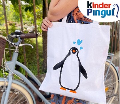 Pinguin Stoffbeutel