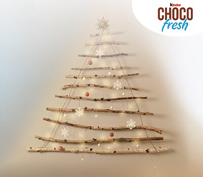 Weihnachtsbaum-Wanddeko