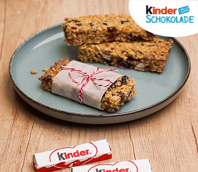 Schoko-Müsliriegel mit kinder Schokolade