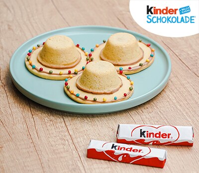 Sombrero-Plätzchen mit kinder Schokolade