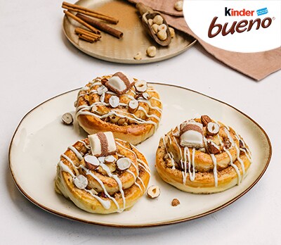 kinder bueno Rezepte - Zimtschnecken mit kinder bueno - Teaser