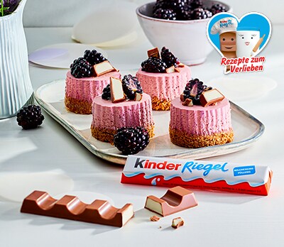No bake Mousse-Törtchen mit kinder Riegel