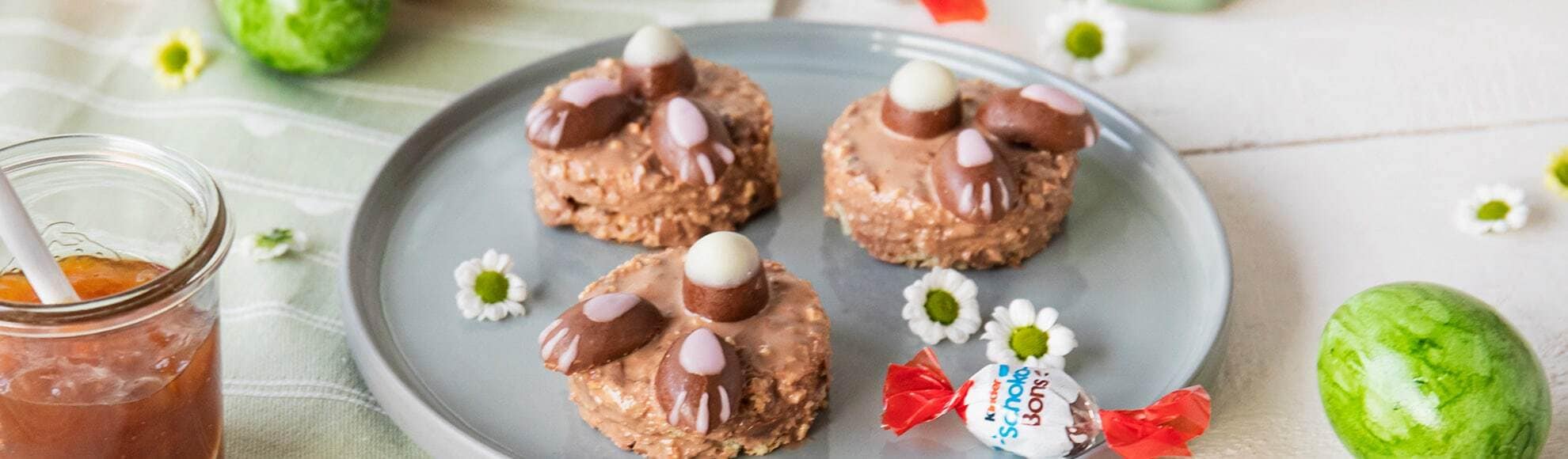 Små påskeharer med Kinder Schoko-Bons