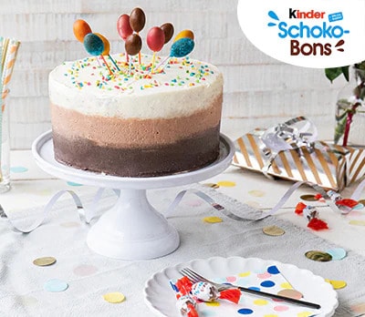 Fødselsdagskage med Kinder Schoko-Bons