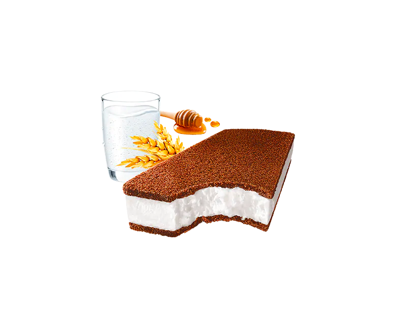 Ice Sandwich Kinder Milk Slice