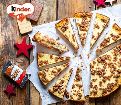 Piparinen juustokakku Kinder®-suklaalla