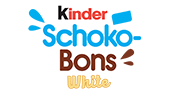 kinder shoko bons white logo kinder shoko bons white logo