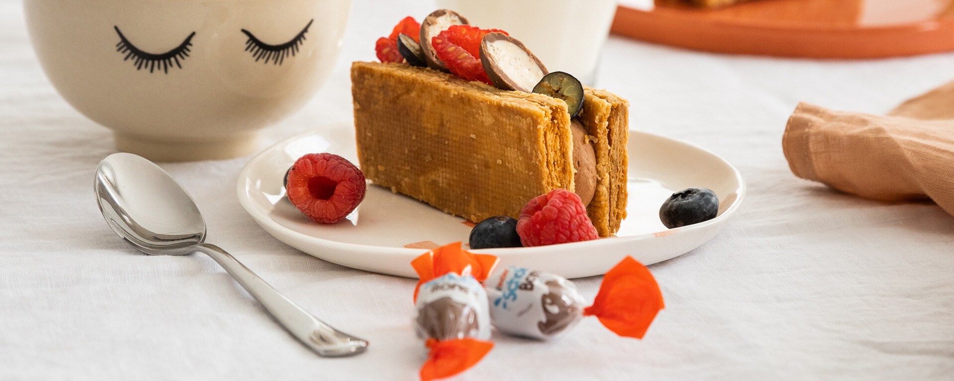 Mille-feuilles fruits rouges et aux Kinder Schoko-Bons 