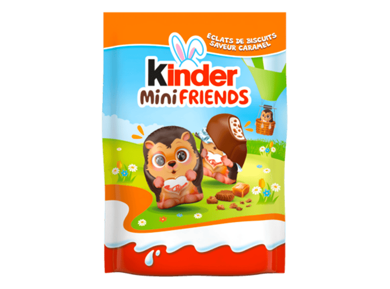 Kinder Mini Friends éclats de biscuits saveur caramel 122g