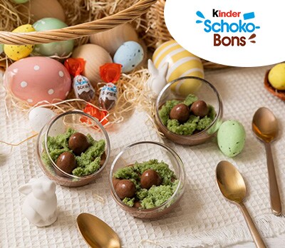 Verrine nid d'œuf - Kinder Schoko-bons
