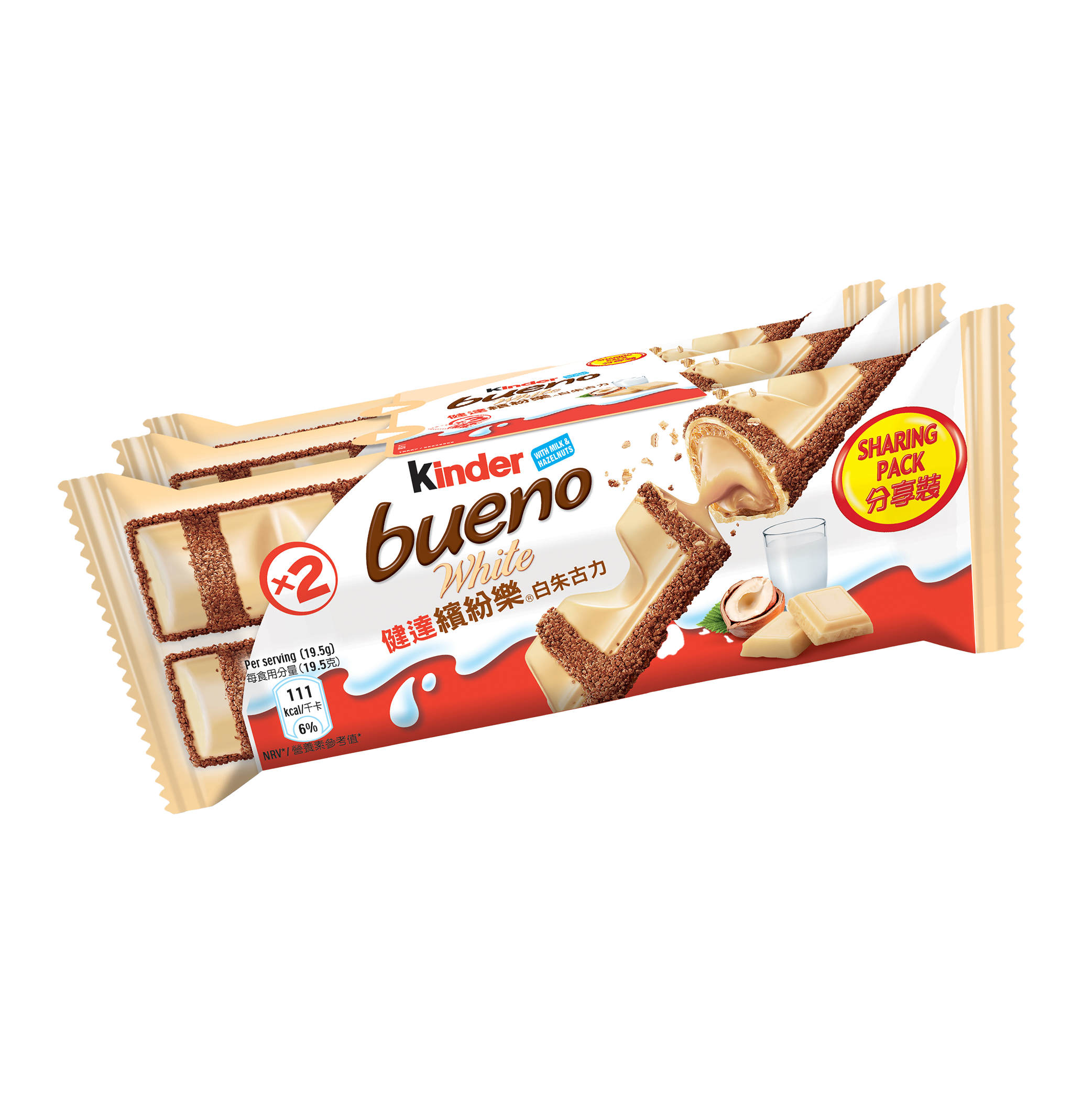 健達繽紛樂白朱古力6條裝