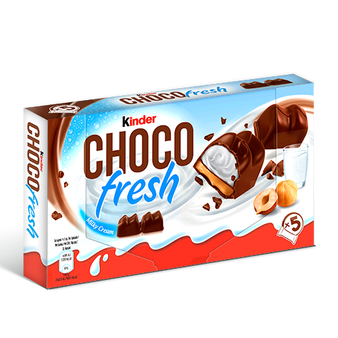 snack chocolate bar kinder choco fresh 105g