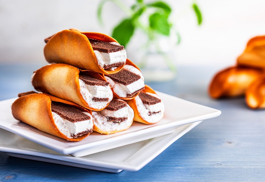 Kinder Milch-Schnitte® slatki cannoli mobile