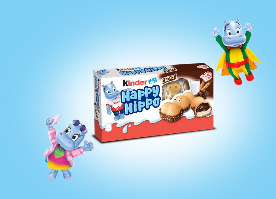 Kinder Happy Hippo Cacao landing page teaser