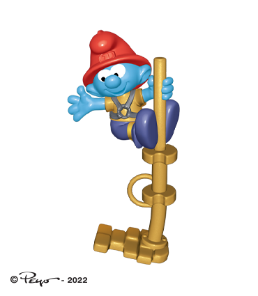 Kinder Surprise Smurfs_vatrogasac